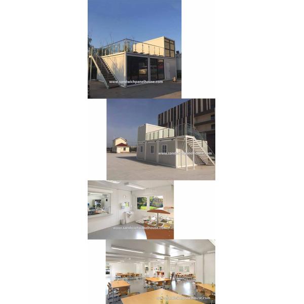 Portable Construction Site Canteen Prefab Camp Modular Container House