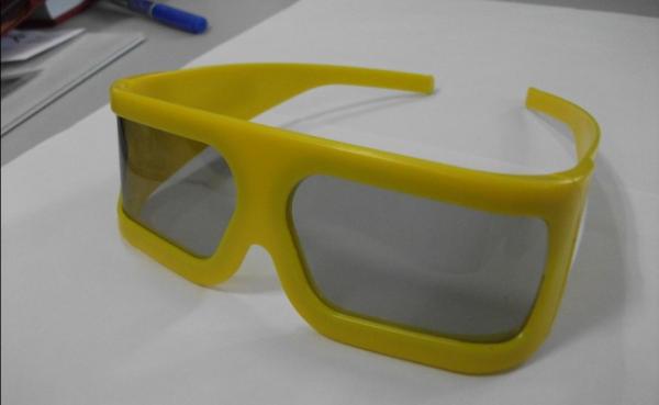 Thicken Plastic Linear Polarized 3D Glasses For 3D TV , Anti Reflective