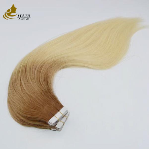 Customized Colored Premium Virgin Remy 100% Natural Russian Remy Tape In Hair Extensions
