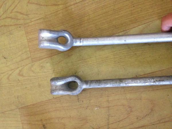 Hot Dipped Galvanized Earth Ground Anchor Rod Single Thimble Eye CE Certification