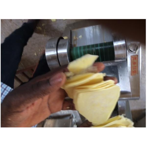 stainless steel plantain yam potato chips cutting machine YQC600 model