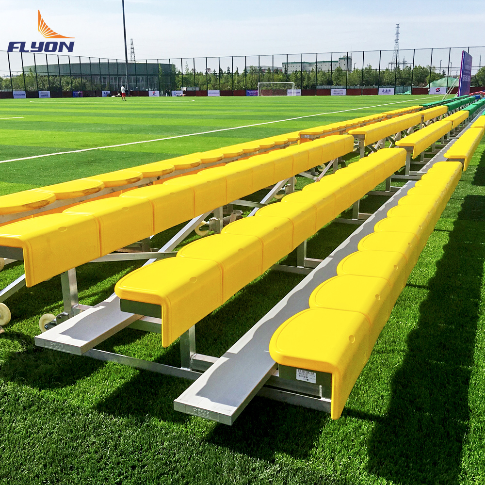 Quick Installation Modular Design Aluminum Bleachers with 5-Year Warranty for Portable Stadium Seating