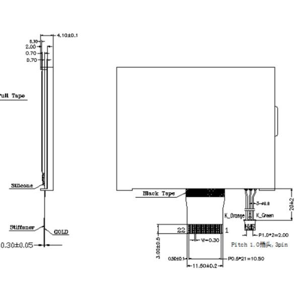интерфейс 8080 модуля 6800 дисплея 160x96 FSTN графический LCD с белым СИД освещает контржурным светом