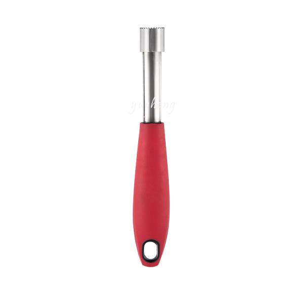 Premium Kitchen Gadget Set Stainless steel Utensils with Soft Touch Red Handles TPR for cooking Tag card