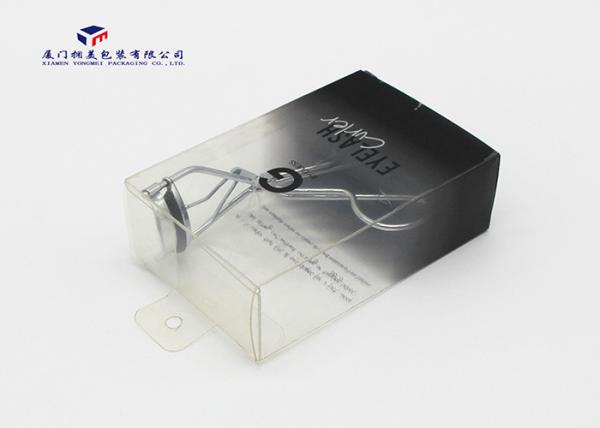 Gradual Black Color Custom Printed Plastic Boxes 0.3mm Thickness Size 7.3X4X11cm