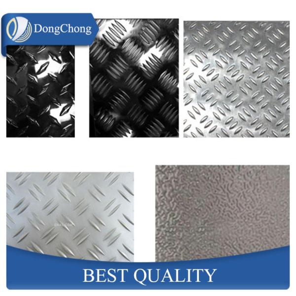 4mm Diamond Aluminum Sheet , Anti Skid Aluminum Checkered Sheet Vehicle Floor
