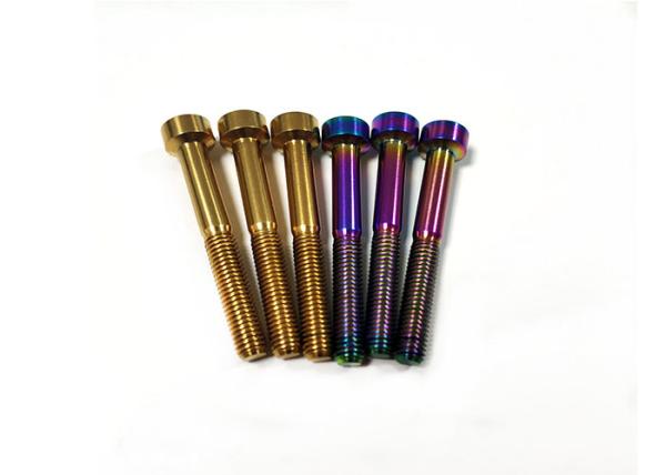 Motorcycle Titanium Bolts Screws Round Head Bolts Din 912 M5 Titanium Screws