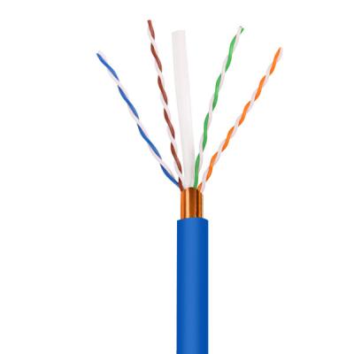 FTP CAT6 Cable Blue PVC Jacketed 0.55mm Solid Copper 1Gbps Network Cable Bulk Orders