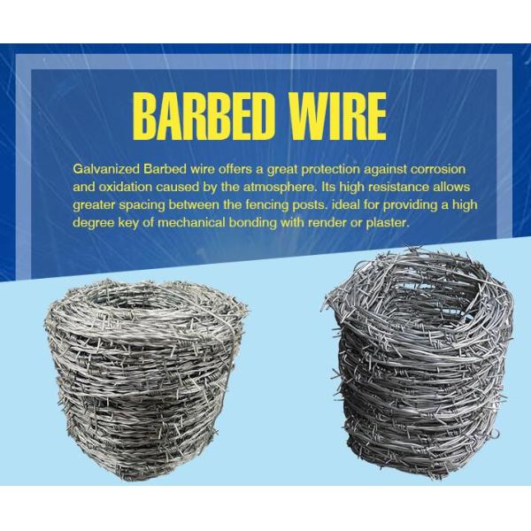 Пересеченная колючая проволока проволочной изгороди 16 гальванизированная датчиком