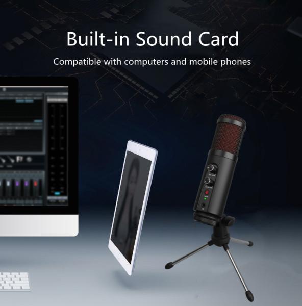 Plug And Play 48v Condenser Mic For Youtube Vlogging Portable