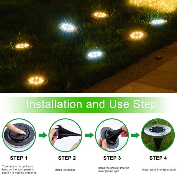Outdoor Waterproof IP66 Garden Decoration Lights For Patio Pathway