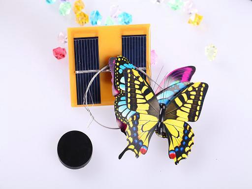 Beautiful Outdoor Solar Butterflies For Garden Decoration 66*52mm