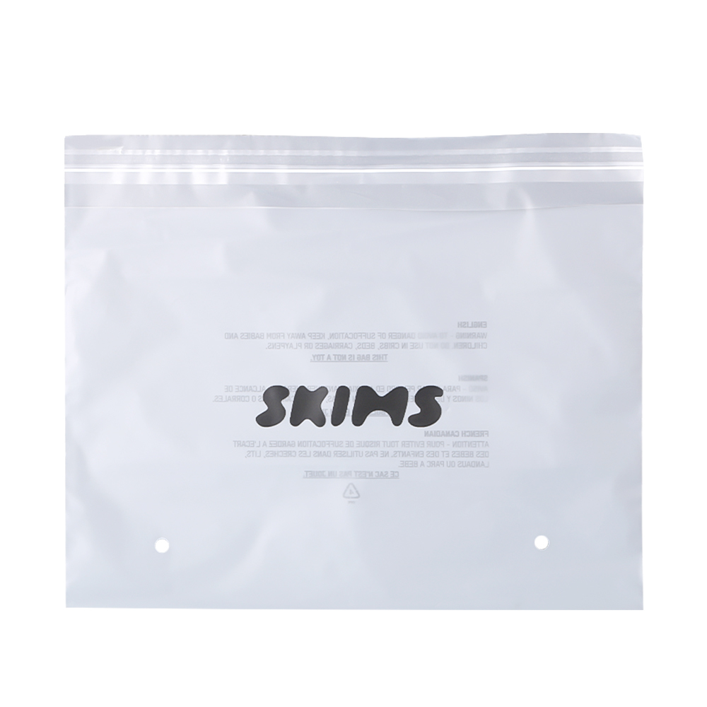 Custom Printed Poly Packaging Bag with Gravure Printing and Peel-and-Seal Adhesive Strip