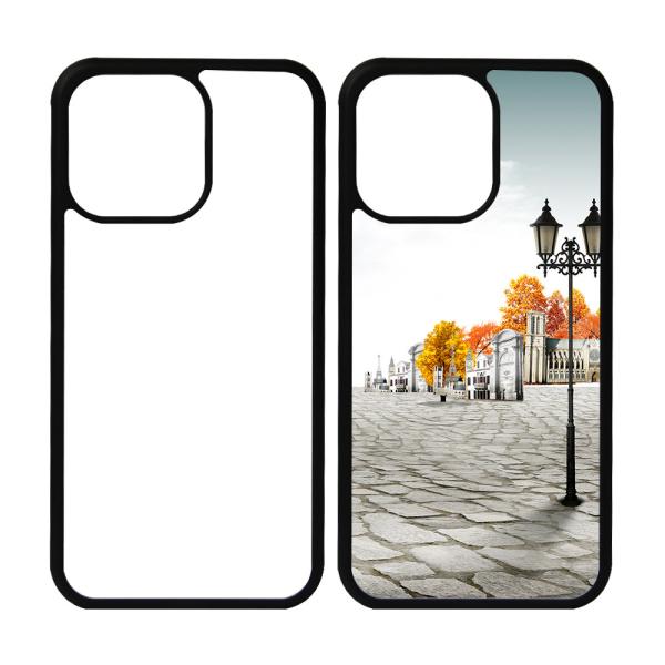カスタムプリント 2D TPU シリコン昇華ブランク iPhone 14 15 16 Pro Max 用ケース