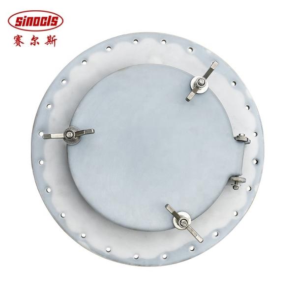 Chemical Vehicle Special DN 500mm Plastic Lined Manhole Cover for Material Inspection