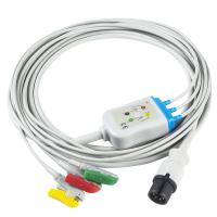 Câble du connecteur d'agrafe du CEI de câble d'AAMI 6Pin ECG et d'avance des fils 3 ECG