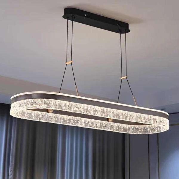 Hotel Living Room Restaurant Pendant Lights 3500K Oval High End Study Room Chandelier