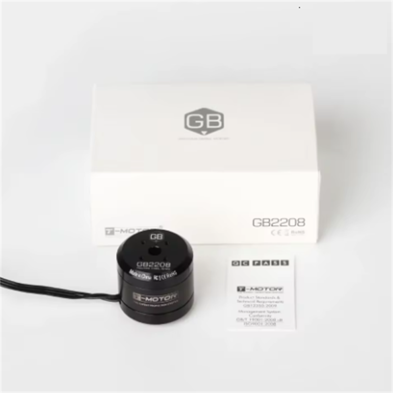 T-MOTOR Brushless Motor Gimbal Type GB2208 3-4S UAV Drone Motor KV128 for Small Cogging Torque and Aerial Photography