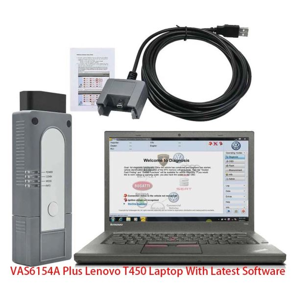 Original VAG Diagnostic Tool VAS6154A Plus With Laptop Ready To Work