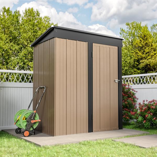 Waterproof Metal Storage Shed Steel Garden House Color Steel Plate Galvanized Steel