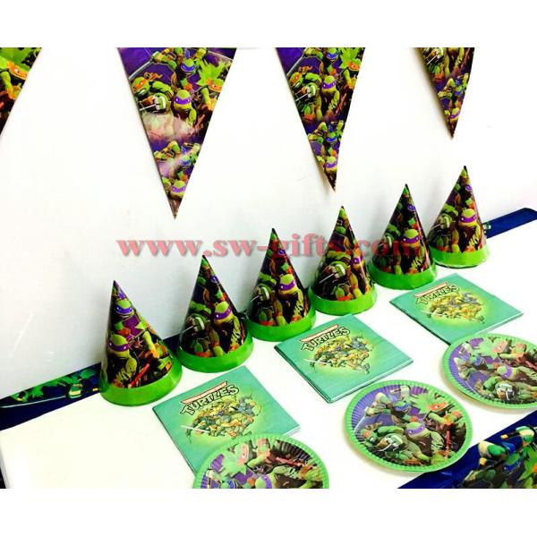 Turtles plates cups kids birthday party set boys favor turtles glass plates turtles party set