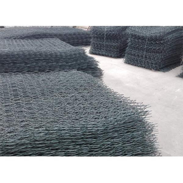Multiple Twisted Hexagonal Gabion Box , Steel Wire Mesh ISO9001 Approved