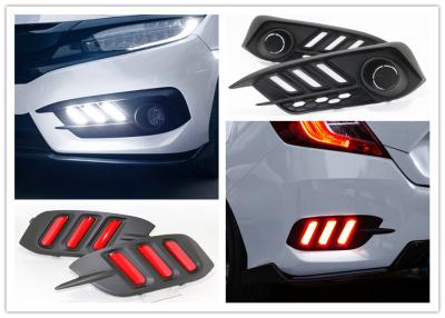 Good Performance LED Daytime Running Lights Fog Lamps And Rear Bumper Lights For Honda New Civic 2016 2018