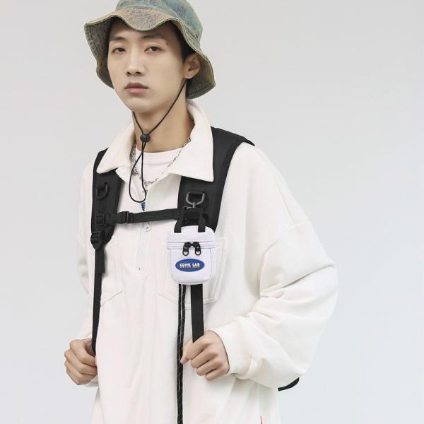 EARPHONE BAG HANGING NECK MINI COIN PURSE CARD BAG KEY BAG CROSSBODY BAG MEN'S FASHION BAG DECORATIVE SMALL HANGING BAG