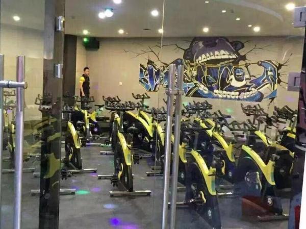 Commercial spinning bike
