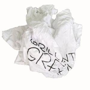No Dirty 40kg/Bale White Cotton Rags With Print And Logo