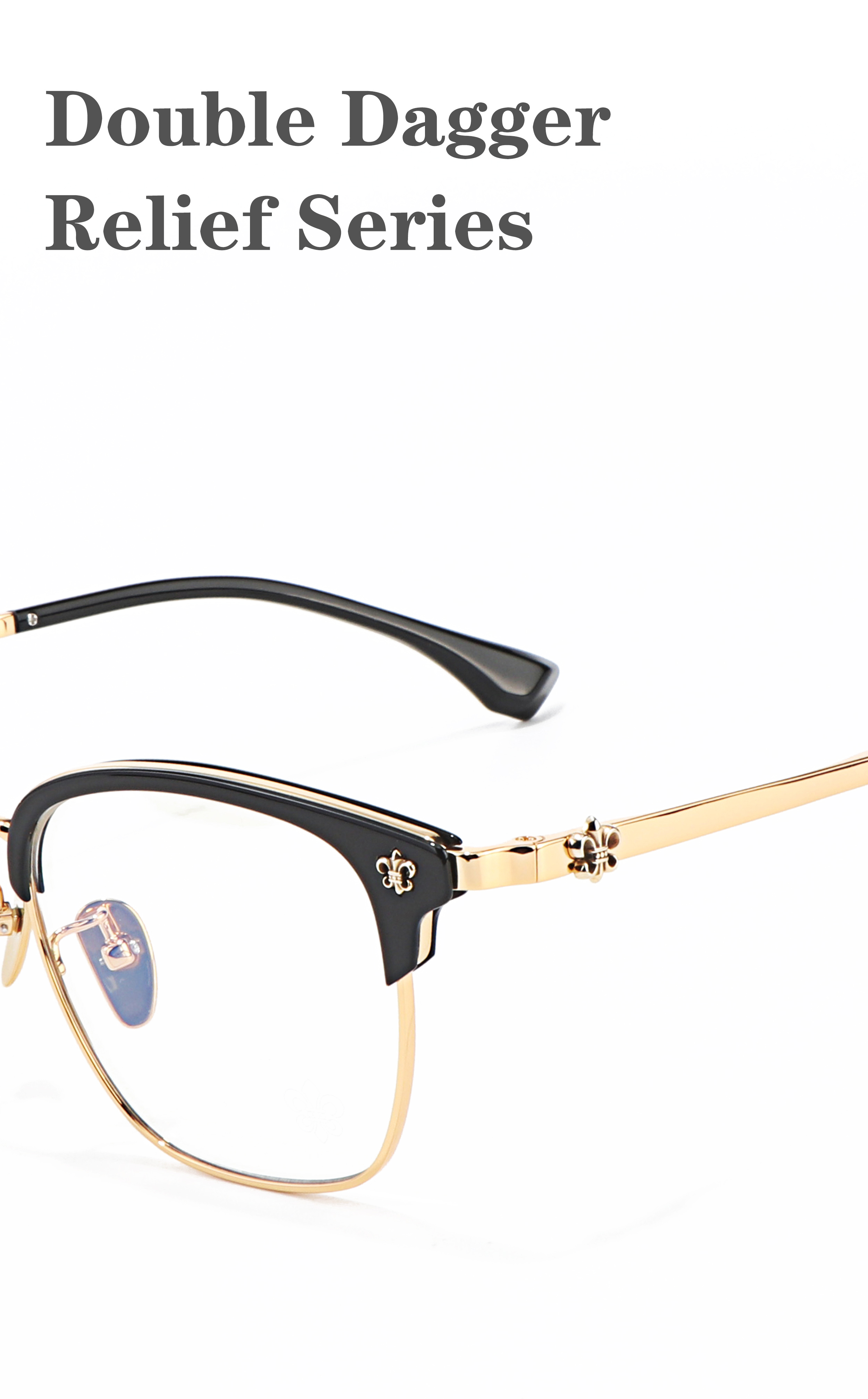 2025 New Years Titanium Acetate Lightweight Fashionable Solid Semi-Rimless Eyesight Reader Glasses Frames for Unisex All Face