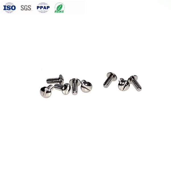 Tornillo de máquina con cabeza plana M0.8 de acero inoxidable 316 para relojes y teléfonos VR