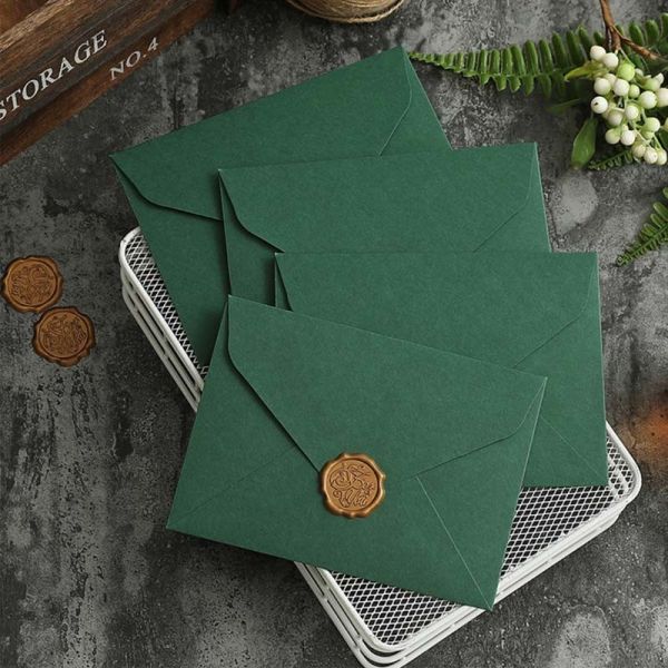 ODM Monogram Green Gift Card Envelopes Business Wedding Invitations