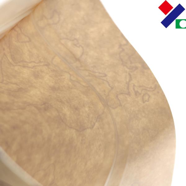 la bolsa de papel Doypack de 2lb Kraft con embalaje flexible de la cremallera se levanta la barrera