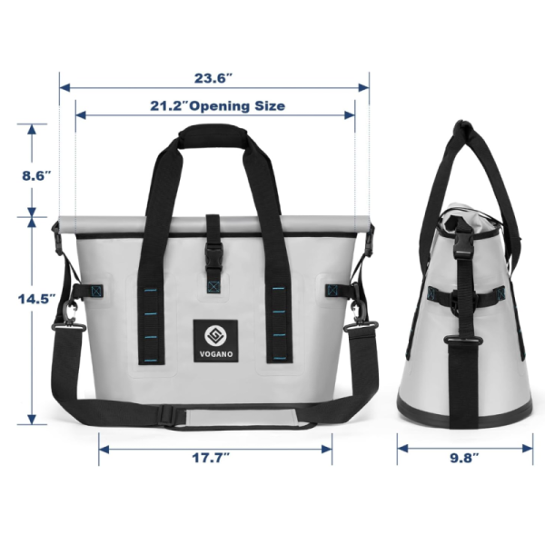 40 Can Soft Cooler Bag - Insulated Leak-Proof Large Cooler Bag with Roll-Top Waterproof Seal | Portable Ice Chest for Camping, Beach, Travel, Picnics | 12HR Cold Retention
