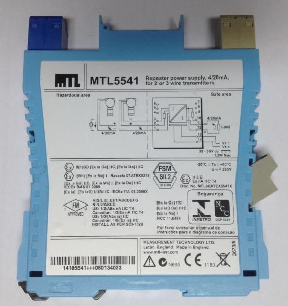 MTL5541 HART Repeater Power Supply 24mA with LED Indicator