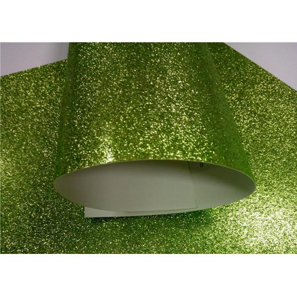 300g Green Glitter Paper , Scrapbooking Double Sided Glitter Cardstock