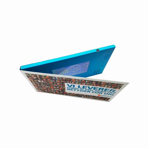 4,3 tamanho video dos cartões A5 do LCD da polegada para o presente de mercado