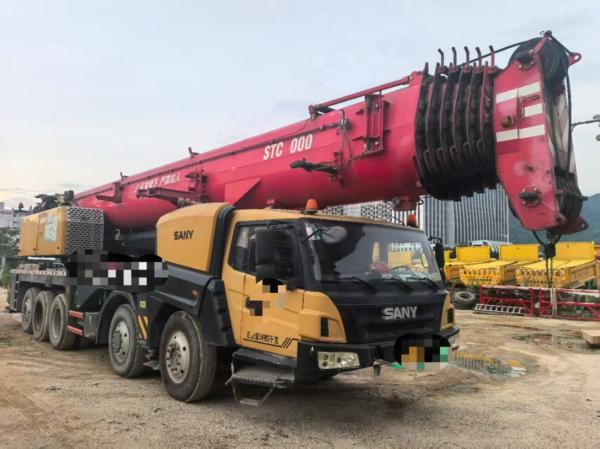 2019 Sany Used Crane STC1100 With Main Boom Of 73 Meters, Jib Of 18 Meters, Counterweight Of 42 Tons And Excellent Working Condition.