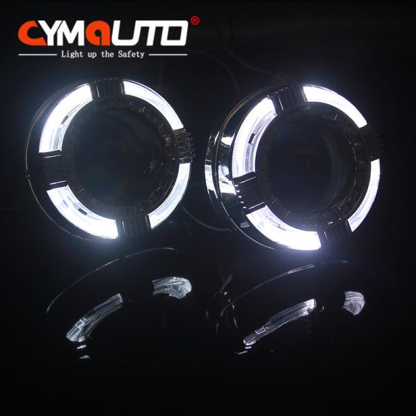 O projetor de cristal do diodo emissor de luz encobre o halo Ring Cover da luz do carro de 3 polegadas