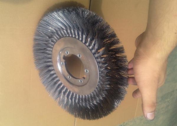 Pipeline Wire Wheel Brushes / Twisted Knot Wheel Brushes for Surface Treatment