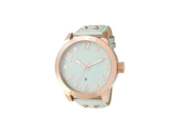 10ATM Quartz Stainless Steel Watch 24mm Genuine Leather Strap Women Usage