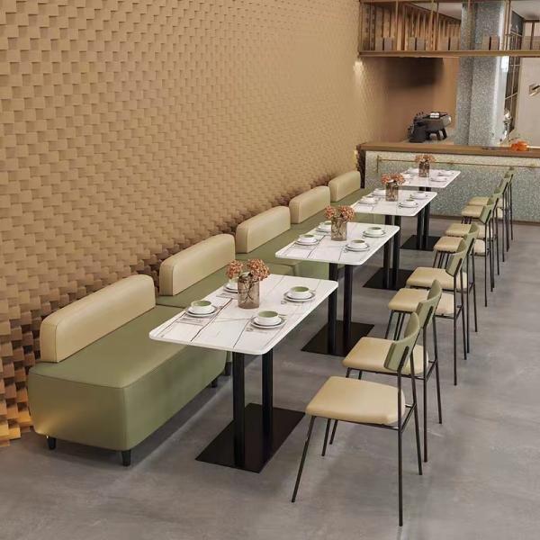Leather Modern Restaurant Booth Seating Sofa ODM OEM Modern Banquette Seating