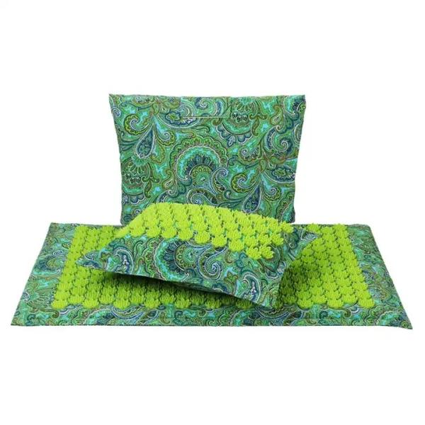 Colorful Coconut New Yoga Migraine Acupressure Massage Mat and Pillow Set