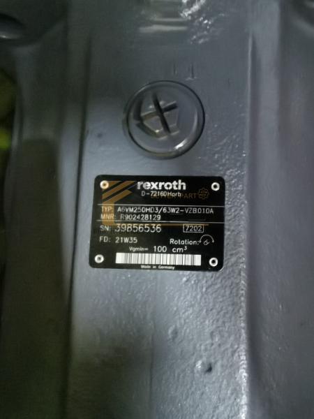 A6VM250HD3/63W2-VZB010A Bomba de pistão Rexroth A6vm55 A6vm107 A6vm160 A6vm200 A6vm250 A6vm80-Motor