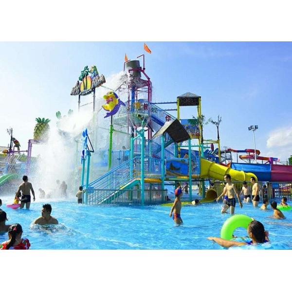 Aqua Park Playground Equipment / Amusement Theme Water House For Resort