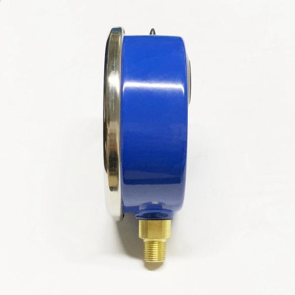 Glass Ammonia Refrigeration Pressure Gauge 300 Psi 80mm Water Chiller Manometer