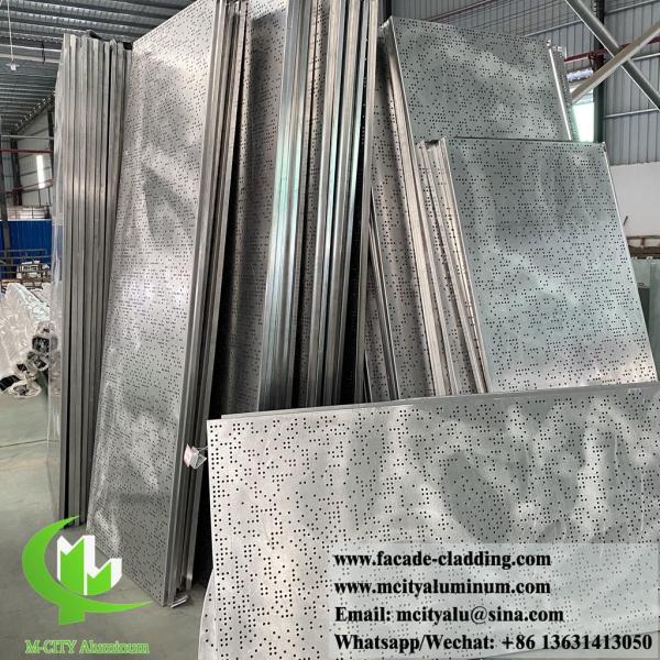 revêtement en aluminium massif avec des motifs de perforation tous les diamètres peuvent être perforés peinture PVDF
