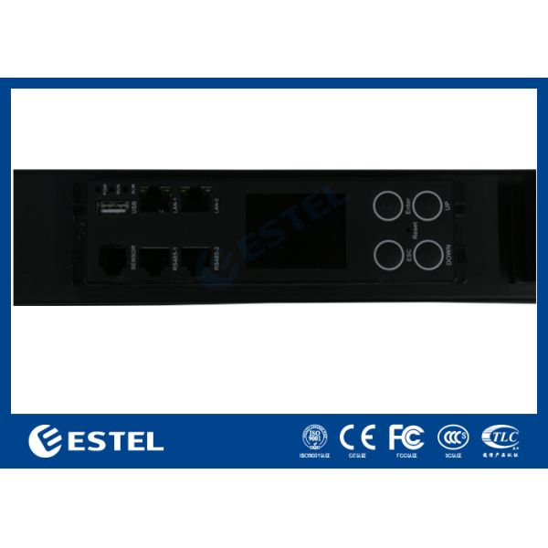 Smart PDU with Real Time Power Monitoring and Environmental Sensors for Data Center Management and Power Delivery