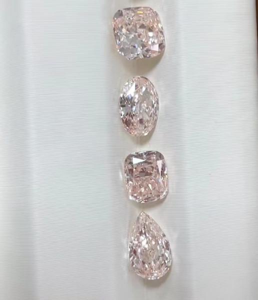 OEM 1.03Carat Lab Grown Pink Diamonds Custom Pear Shaped Polished